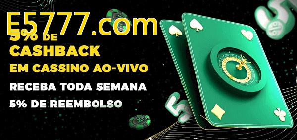 Promoções do cassino ao Vivo E5777.com